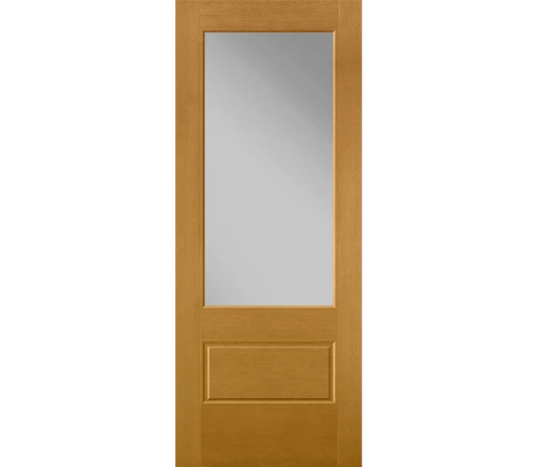 Wilmette 3 Quaters Light Fiberglass Entry Door