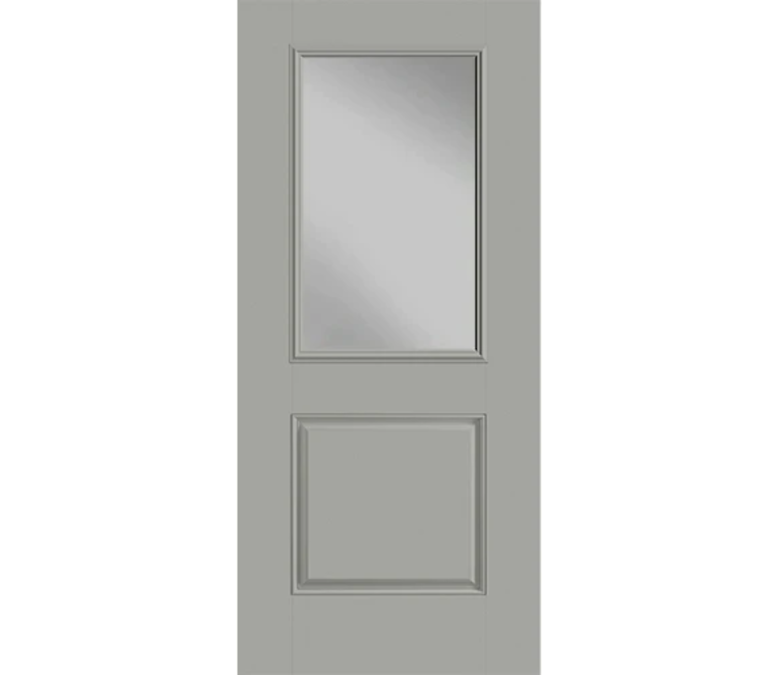 Wilmette Half Light 1 Panel Fiberglass Entry Door