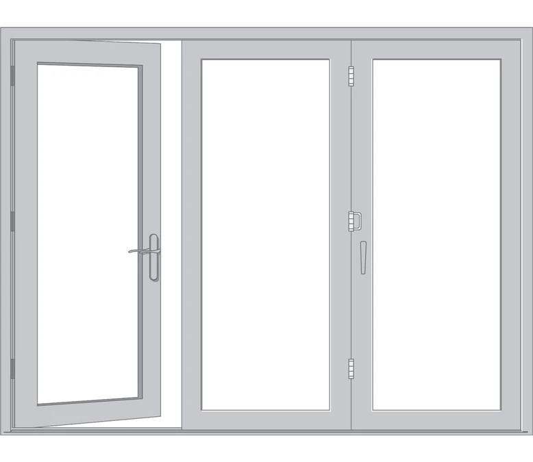 Wilmette Pella Architect Reserve Series Contemporary Bifold Patio Door