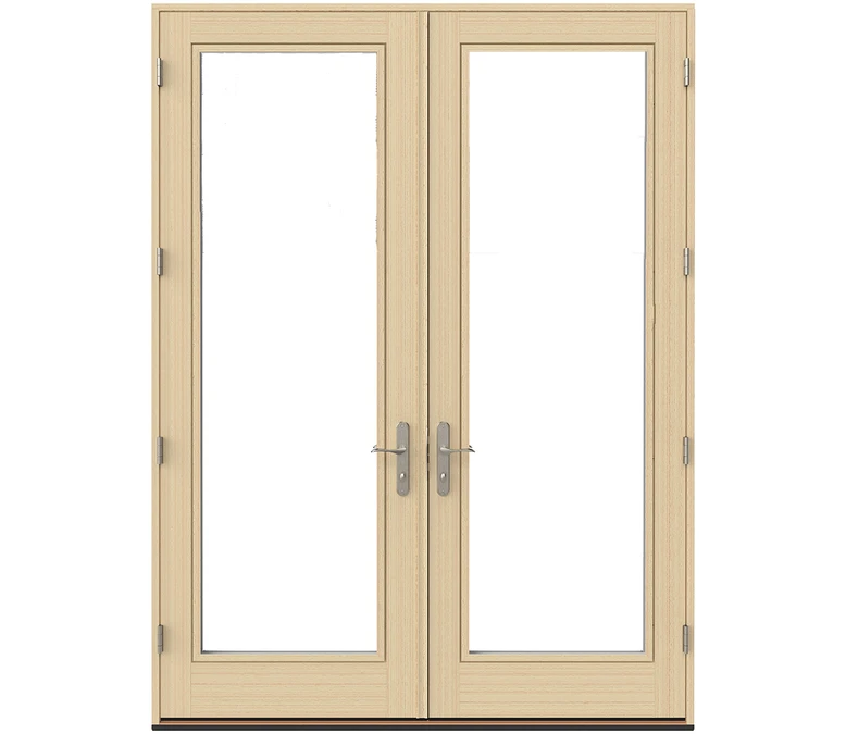 Wilmette Pella Lifestyle Series Wood Double Hinged Patio Doors