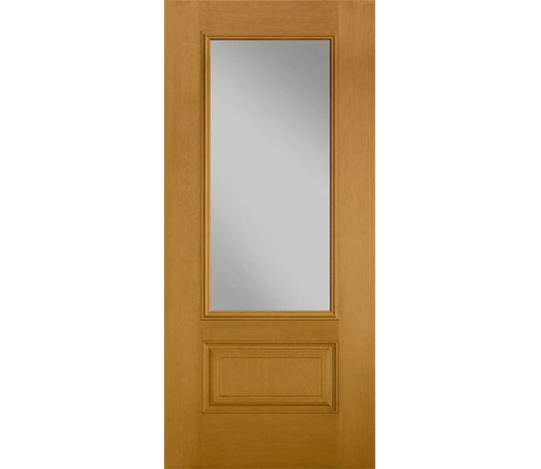 Wilmette Three Quaters light Fiberglass Entry Door